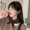Keep Warm Neck Scarf Cold Resistant Knitted Cross Scarf Fashionable False Collar  Female