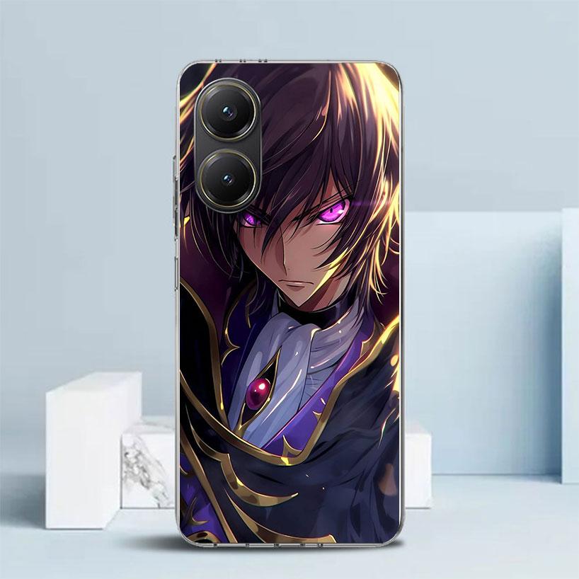 Чехол для телефона с аниме Code Geass для Xiaomi Poco F7 Ultra X5 X6 X7 Pro M7 Redmi 15C 15 13C 13 12C 12 10C 10 10A 9 9C 9A 9T Покрытие Poco