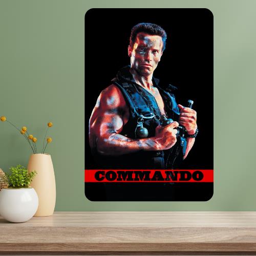 Commando Classic Movie Metal Poster Sign