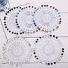 30Pcs/Set Colorful Crystal Snag Hijab Pins Craft Dressmaking Brooches Jewelry