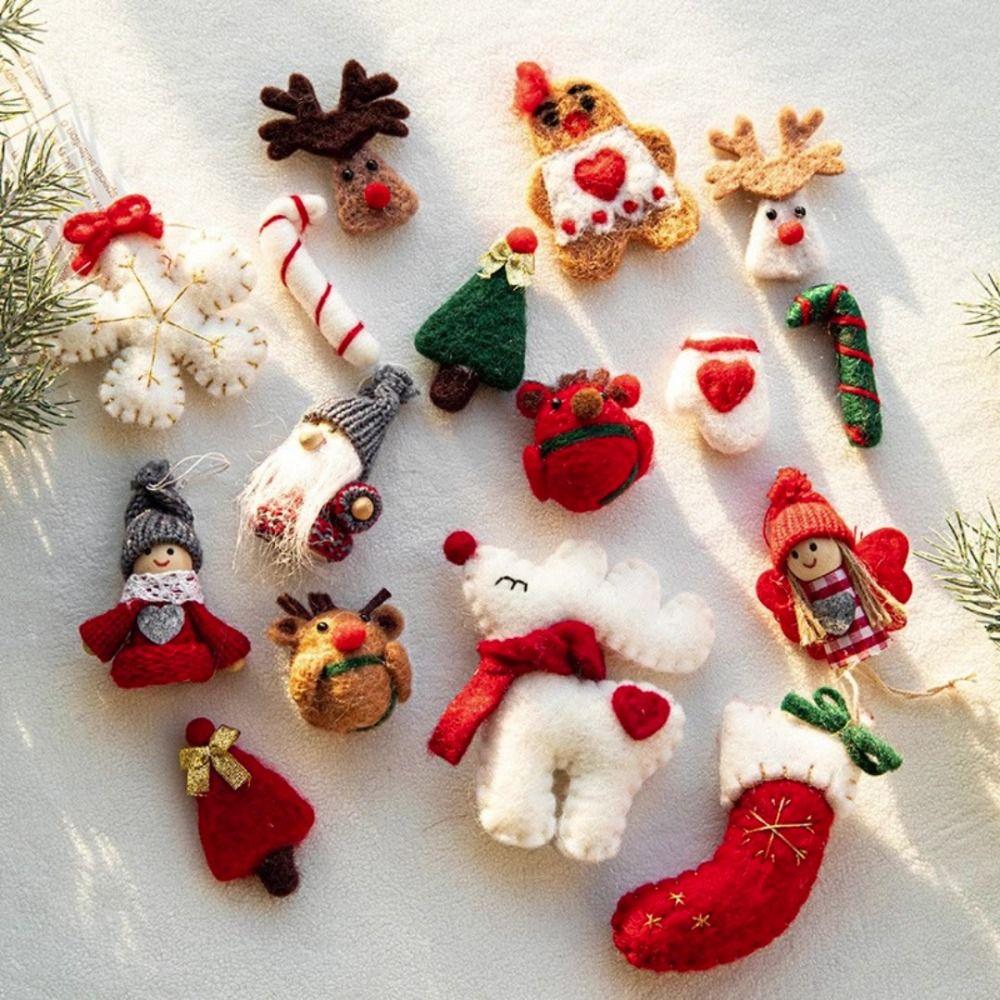 Red White Christmas Hanging Decoration DIY Xmas Tree Embellishment Drop Ornament Home Decoration