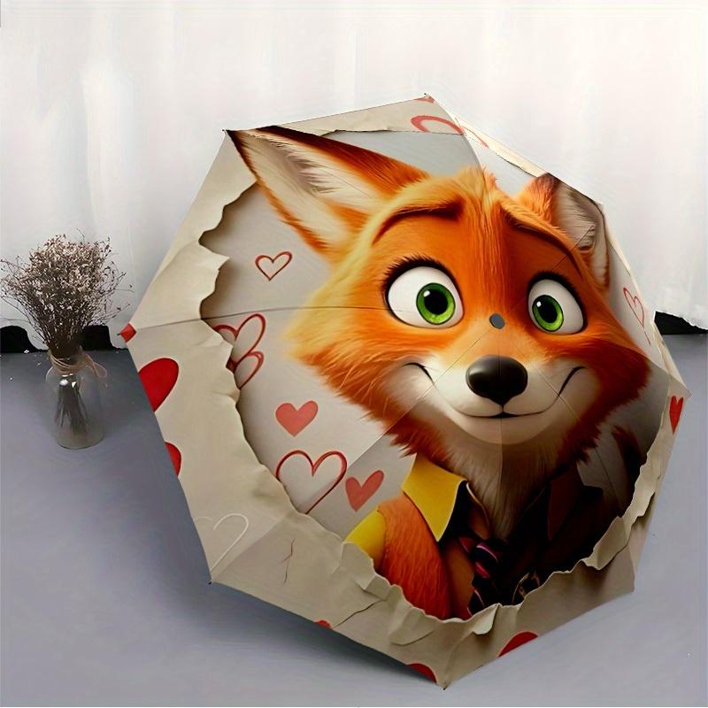 1pc Nick Wilde Automatic Open/close, All-Season Portable Folding Umbrella, Perfect Gift for Friends yy250807002