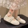 French Retro Mary Jane Shoes Women's 2025 Summer New Versatile Skirt Gentle Bow Ballet Style Shoes