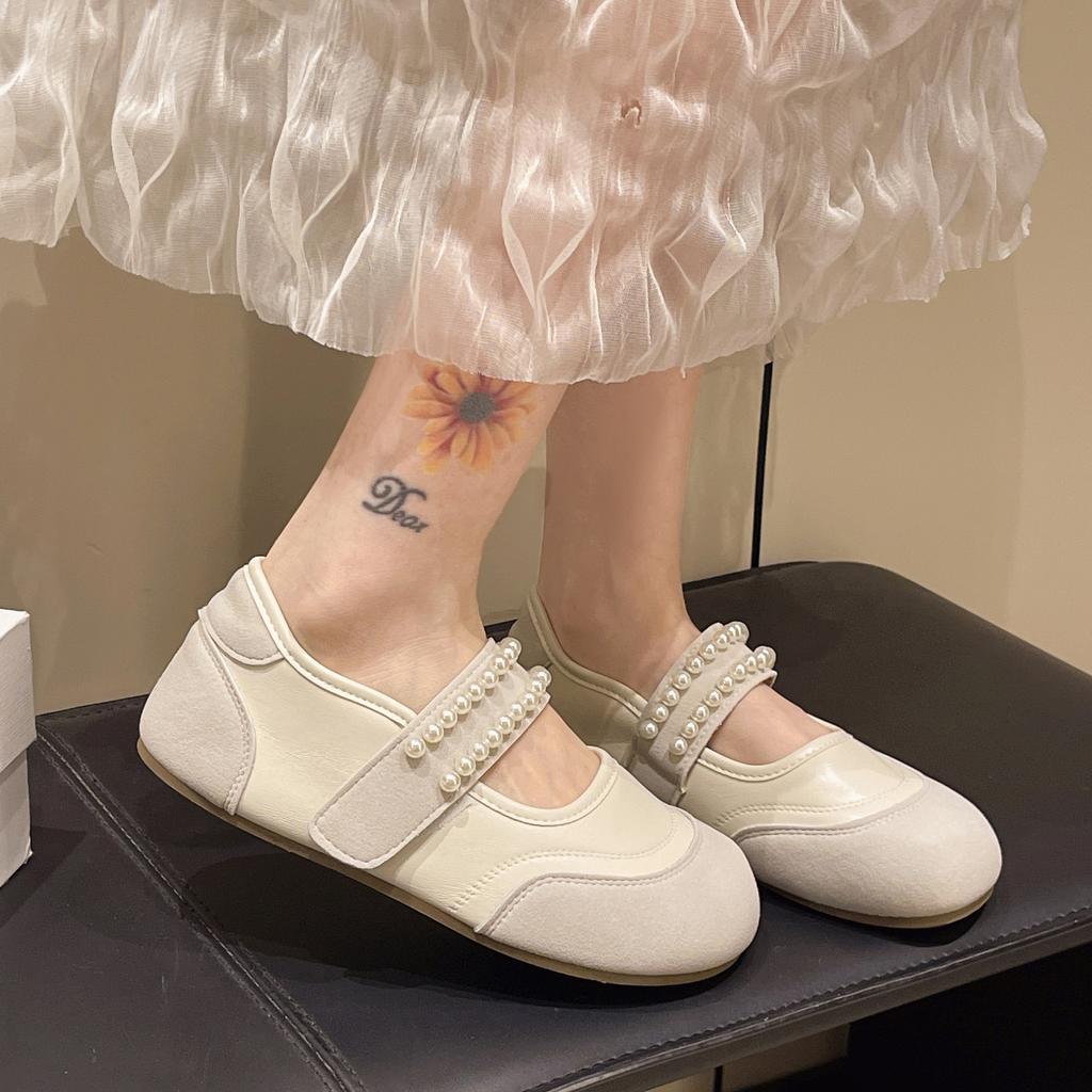 French Retro Mary Jane Shoes Women's 2025 Summer New Versatile Skirt Gentle Bow Ballet Style Shoes