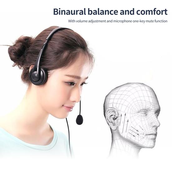 Telephone Headset Comfortable Wear-resistant Durable