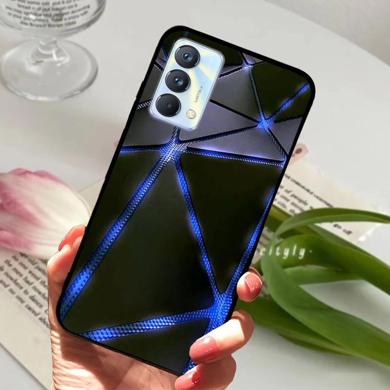 Для чехла Realme GT Master Case Edition Животные Мультфильмы Мягкий Силикон Funda для Телефона Realme GT Master Explorer Чехол Черный Coque
