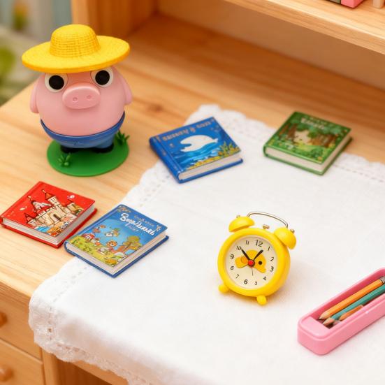Farmer Pig Coin Bank Funny Animal Money Box with Hat Novelty Coin Holder Large Slot Cartoon Piggy Bank for Easy Coin Saving