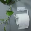 Plastic Tissue Holder Hook Bathroom Toilet Free Punching Roll Paper Holder Toilet Wall Mounted Paper Rack