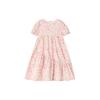 Deesha Girls' Fashion Puff Sleeve Cotton A-line Dress