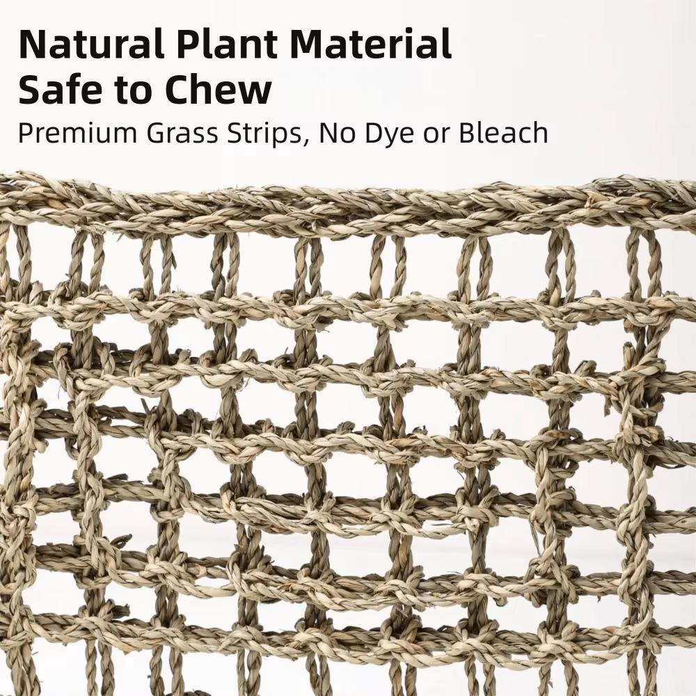 Breathable Bird Climbing Rope Ladder Hand Woven Foraging Mat Toy Macaws Finches Parakeet Budgie
