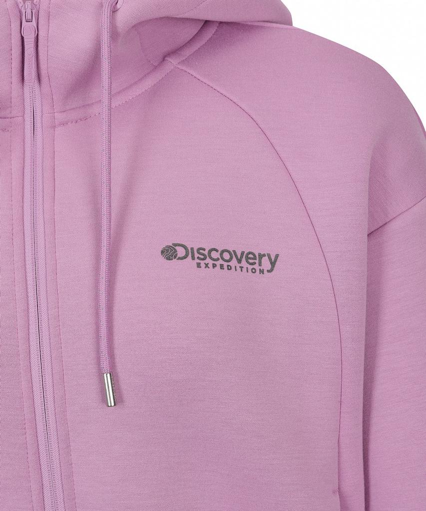 Женская укороченная тренировочная толстовка с капюшоном Discovery Expedition (Л.Фиолетовый)