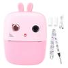 Small Print Camera 1080P 80MP Micro Portable 2 Cameras Instant Black White Photo Printing Pink
