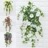 Vine Basket Hanging Home Decor Fake Morning Glory Artificial Plants Silk  flower Artificial Flowers