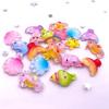 50pcs Glitter Mixed Resin Mini Colorful Mermaid Tail Shell Starfish Seahorse Conch Flatback Figurines Rhinestones Nail Art DIY Scrapbook  Accessories