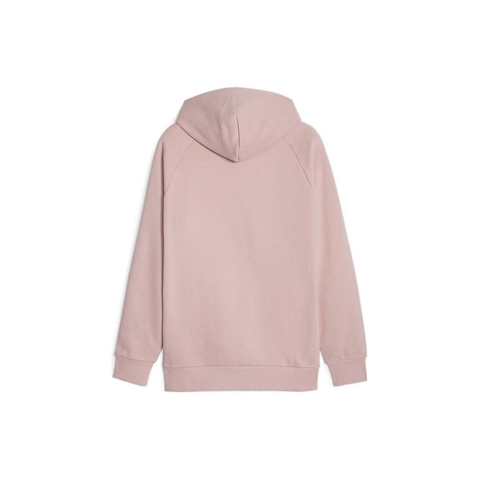 Puma Сплошной цвет, повседневная толстовка с капюшоном с заниженными плечами и длинными рукавами, топы унисекс, розовый 625301-23