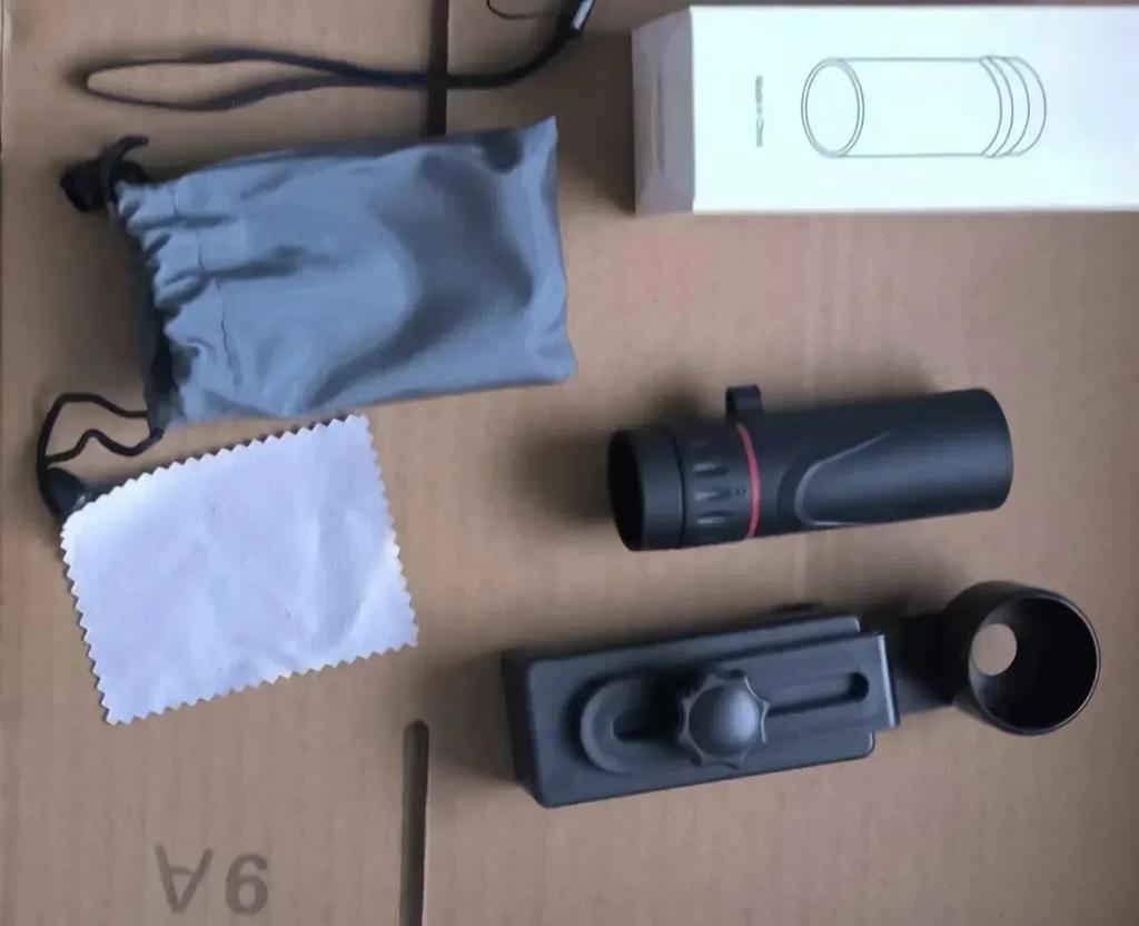 2000x25 Outdoor HD Monocular Telescope Portable Mobile Phone Telescope with Holder Camping Hunting Birdwatching Telescopes