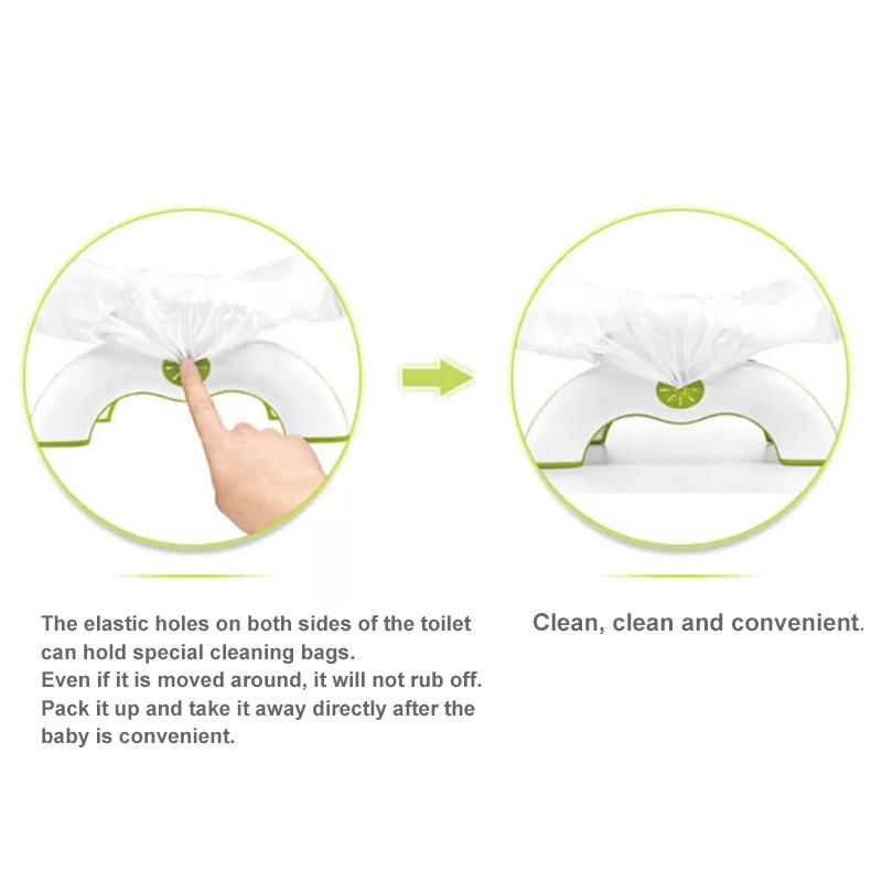Портативный горшок для детей Легкое и чистое сиденье Сиденье Инструменты с боковым туалетом Дети и Go Сиденье Туалет Удобный