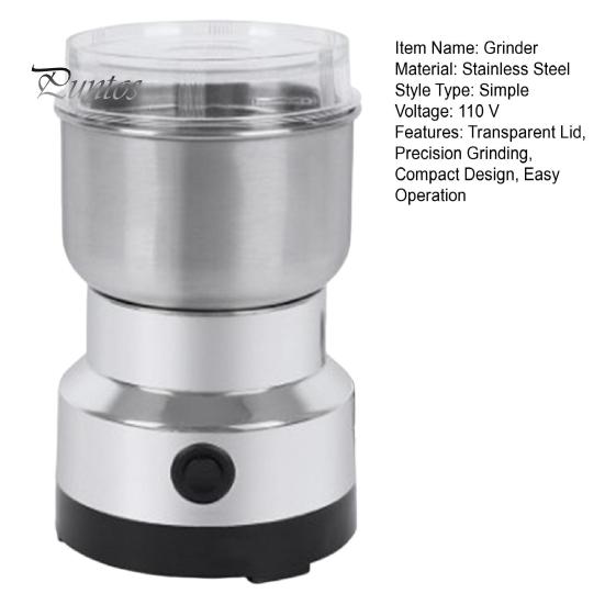 Электрическая кофемолка для специй, перца, мини-зерна, ультратонкая пищевая мельница, простая в управлении одной рукой, мельница для кофейных зерен, риса, специй, трав
