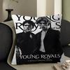 Young Royals Cushion Cover Inches Farmhouse Decor Home Throw Pillow Covers for Couch Decorations