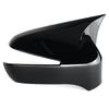 2 шт., автомобильное дополнение, крышка зеркала заднего вида, крышка зеркала заднего вида, чехол, накладка для Honda Civic 8th 2005-2011, глянцевый черный
