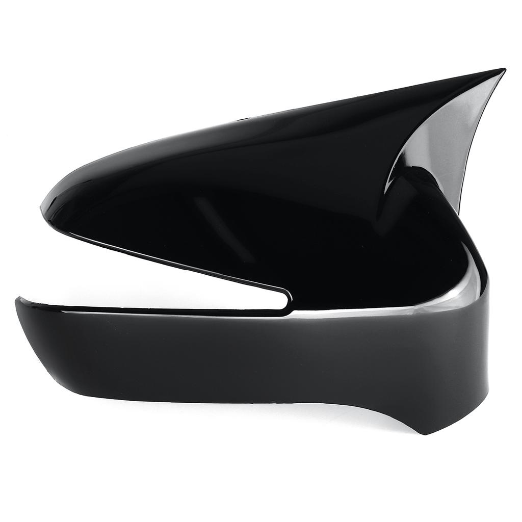 2 шт., автомобильное дополнение, крышка зеркала заднего вида, крышка зеркала заднего вида, чехол, накладка для Honda Civic 8th 2005-2011, глянцевый черный