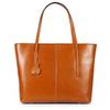 Genuine Leather Tote Leather Business Shoulder Simple A4 Large Trapezoid Easy To Suitable for and Many Other Occasions Kyoei-Tech Women's Bag,