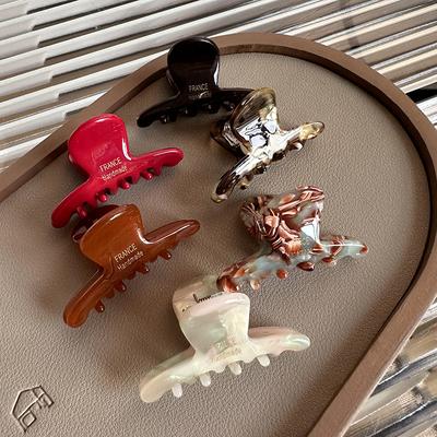 Маленькие заколки для волос 4,5 см Ацетатные крабы для волос для девочек и женщин Челка Волосы Милые аксессуары для волос Цветочный головной убор