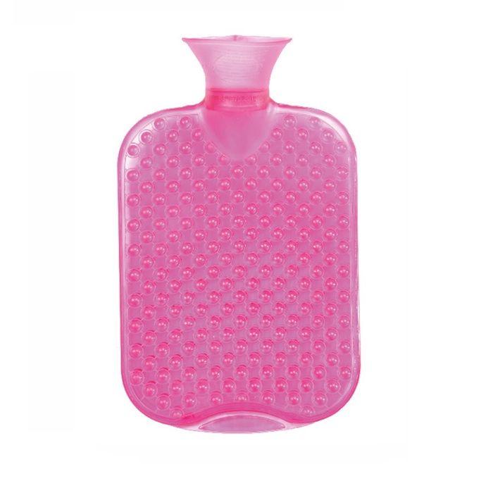 Bouillotte a eau 20 x 32 cm rose