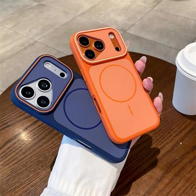 Матовый Магнитный Чехол с Беспроводной Зарядкой Для Magsafe Для Apple iPhone 17 16 15 14 Plus 13 12 Pro Max Air 11 Ударопрочный Чехол