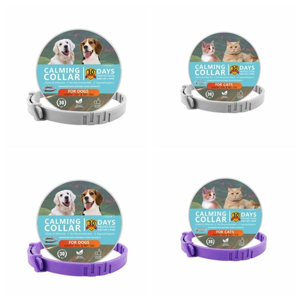 38см/63,5см Успокаивающий ошейник для питомцев TPR Товары для питомцев Портативное ожерелье для собак и кошек Кошки