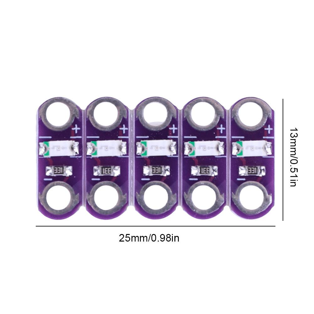 Набор из 5 пришиваемых носимых светодиодов LilyPad Удобные цветные светодиоды Lilypad для Arduino