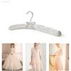 10 шт. 38 см Сатиновые мягкие вешалки обернутые шелком вешалки для одежды с подвесным серебристым крючком губчатые вешалки вешалки для демонстрации в магазине одежды
