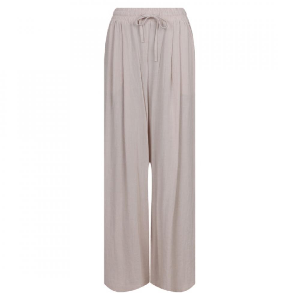 Shop Women Linen Pleated Wide Summer Pants Light Pink Pic Wpt 21324