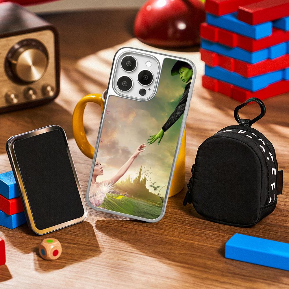 Pink Wick-ed classic movie poster Phone Case for iPhone 16 15 14 13 12 11 Pro Max Sheepskin Silver-edged protective case