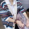 Осень и зима новый модный цветной вязаный кардиган куртка женская повседневная иностранная свободная и тонкая верхняя часть