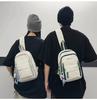 Chest Bag Men's Contrast Color Shoulder Bag Couple's Sports Crossbody Bag Lightweight Travel Bag