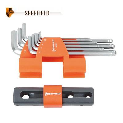 Набор удлиненных шестигранных ключей Sheffield 9-в-1 с шаровым наконечником