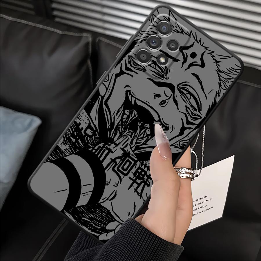 Мягкий задний чехол-бампер для Samsung Galaxy A10 A20 Note 20 Ultra 9 10 A05 A03 A01 A02 A04 A06 A30 A40 A50 A70 Аниме J-ujutsu