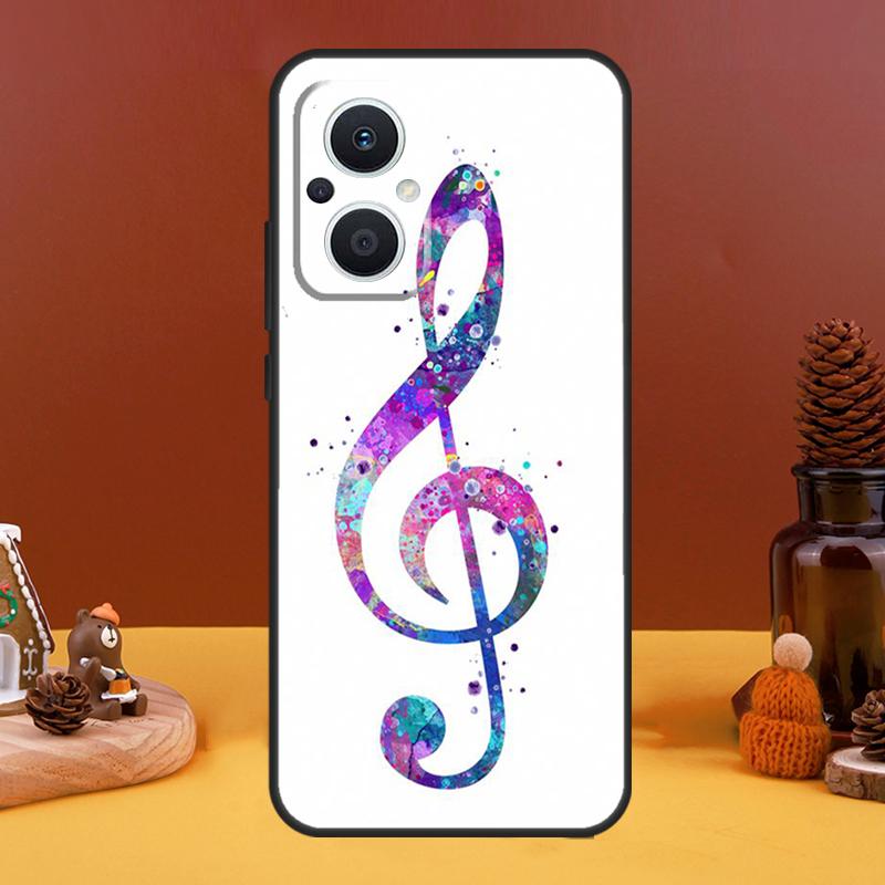 Чехол-футляр для нот 'Скрипичный ключ' для OPPO Reno 8T 4Z 5Z 10 Pro 11 F 4 5 6 7 8 Lite OPPO Find X5 X6 Pro X2 X3 Lite Чехол