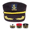 Unisex Pirate Hook Embroidery Navy Hat Spring Autumn Sailor Hats Ladies Beret Caps Men Flat Top Captain Military Caps