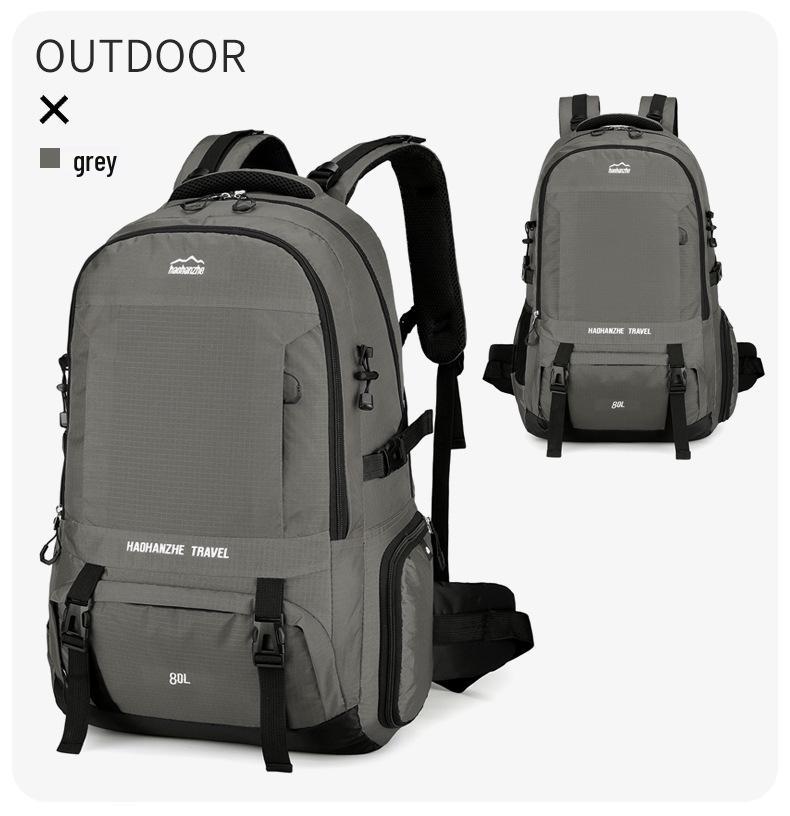 2025 Large-Capacity Water-Resistant Nylon Backpack for Outdoor Hiking, Travel, and Sports - Unisex