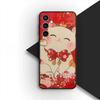 Protective Cover for Samsung Galaxy S20 S22 S21 FE Ultra Plus A07 A17 A15 A16 A25 A57 A37 Casing Phone Case Lucky Money Cat