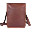 Brown Satchel Goat Leather Handmade Vintage Messenger Genuine Cross-body Bag