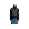 adidas Terrex X And Wander Collaboration FW23 Спортивная толстовка с круглым вырезом и застежкой-молнией на половину длины, женская толстовка, черный цвет IB4815