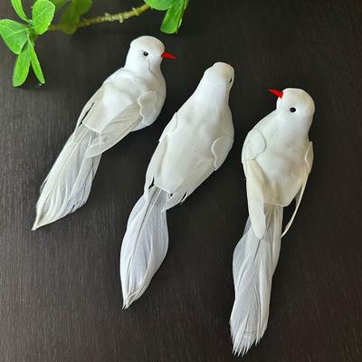 Искусственные Птицы Ремесло Украшение Пернатые Голуби Реалистичный Внешний Вид