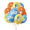 40PCS Bingo Bluey Birthday Party Supplies Include Banner Cake Topper Balloons