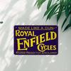 Заявите о себе с Royal Enfield: Обязательная винтажная металлическая вывеска для любого интерьера - Conscious Space