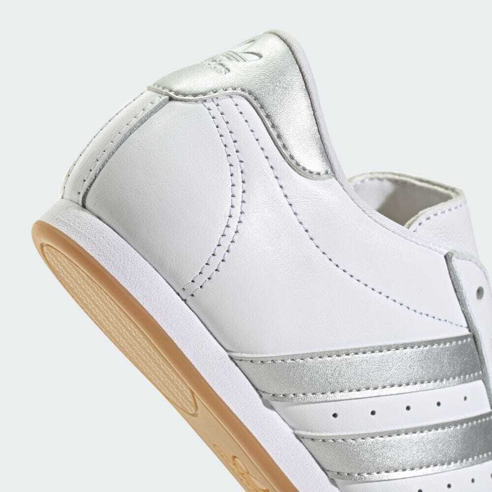 JS1192 adidas Originals Таэквондо Шнуровка Обувь Белый Серебристый Металлик Резина (Мужской
