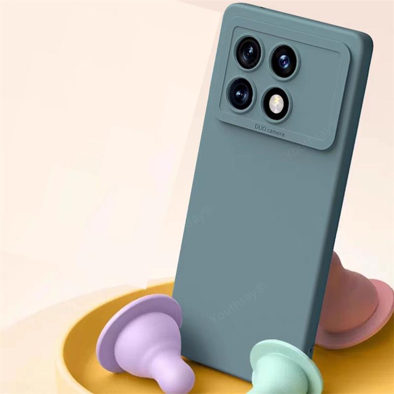Чехол для Poco X6 Pro Чехол для Xiaomi Poco X6 Pro Fundas Camera Protector Жидкий силиконовый чехол-накладка Poco X6 Pro