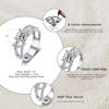 Bague Ringen Четыре когтя D Цвет 1 карат Принцесса огранка Муассанит Кольцо S925 Серебряная пластина Pt950 Платиновые украшения для женщин Свадебные украшения